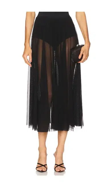 Norma Kamali Flared Skirt With Panty | Thumbnail 1 Norma Kamali Flared Skirt With Panty | Thumbnail 1