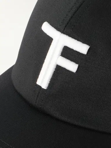 Tom Ford Logo-Embroidered Leather-Trimmed Cotton-Twill Baseball Cap - Men | Thumbnail 4 Tom Ford Logo-Embroidered Leather-Trimmed Cotton-Twill Baseball Cap - Men | Thumbnail 4