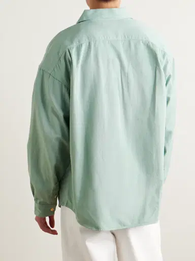Visvim Palmer Convertible-Collar Embroidered Cotton-Twill Shirt - Men | Thumbnail 3 Visvim Palmer Convertible-Collar Embroidered Cotton-Twill Shirt - Men | Thumbnail 3