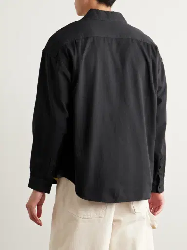 Visvim Palmer Convertible-Collar Embroidered Cotton-Twill Shirt - Men | Thumbnail 3 Visvim Palmer Convertible-Collar Embroidered Cotton-Twill Shirt - Men | Thumbnail 3