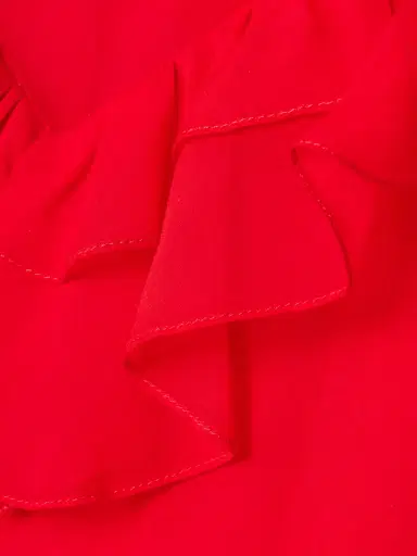 Carolina Herrera Tie-neck Ruffled Silk-chiffon Blouse | Thumbnail 5 Carolina Herrera Tie-neck Ruffled Silk-chiffon Blouse | Thumbnail 5
