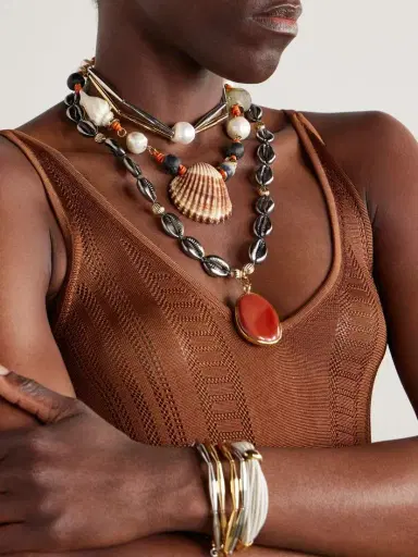 TOHUM Samsara Beaded Shell Necklace | Thumbnail 5 TOHUM Samsara Beaded Shell Necklace | Thumbnail 5