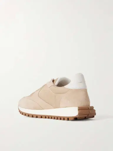 Gianvito Rossi Gravel Suede, Leather And Shell Sneakers | Thumbnail 3 Gianvito Rossi Gravel Suede, Leather And Shell Sneakers | Thumbnail 3