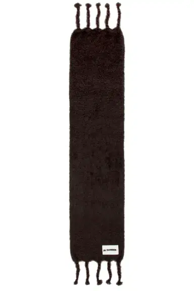 Jil Sander Logo Plain Scarf | Thumbnail 2 Jil Sander Logo Plain Scarf | Thumbnail 2