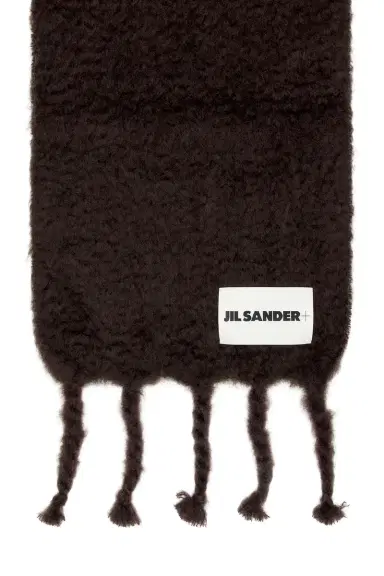 Jil Sander Logo Plain Scarf | Thumbnail 3 Jil Sander Logo Plain Scarf | Thumbnail 3