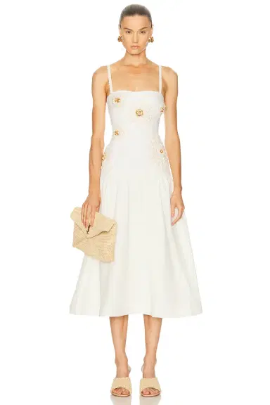 PatBO Tropic Linen Midi Dress | Thumbnail 1 PatBO Tropic Linen Midi Dress | Thumbnail 1