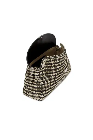 Toteme T-Lock Woven Leather Clutch | Thumbnail 5 Toteme T-Lock Woven Leather Clutch | Thumbnail 5