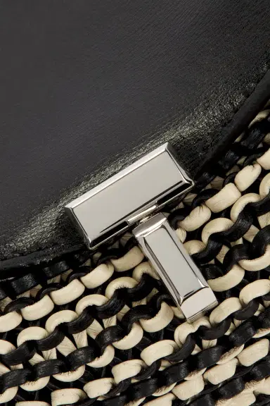 Toteme T-Lock Woven Leather Clutch | Thumbnail 7 Toteme T-Lock Woven Leather Clutch | Thumbnail 7