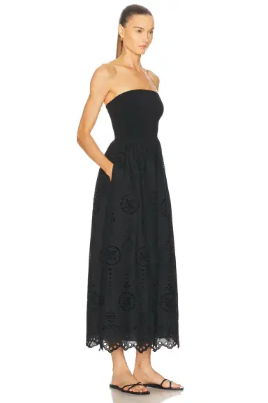 Matteau Knit And Broderie Dress | Thumbnail 2 Matteau Knit And Broderie Dress | Thumbnail 2