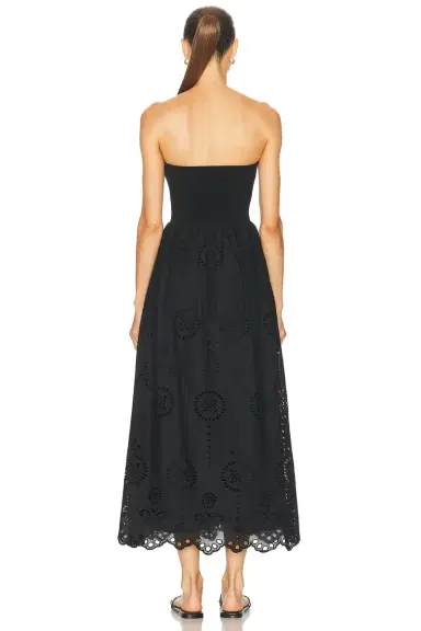 Matteau Knit And Broderie Dress | Thumbnail 3 Matteau Knit And Broderie Dress | Thumbnail 3