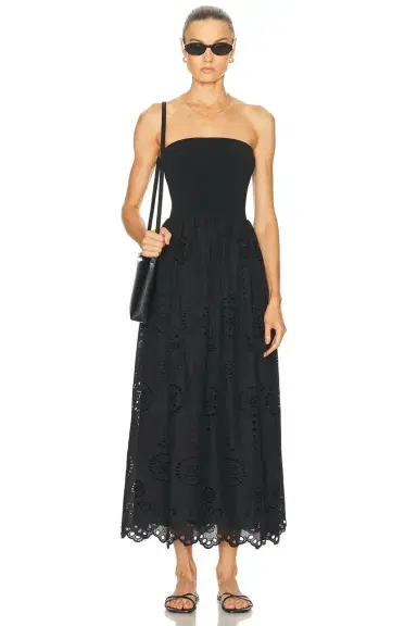 Matteau Knit And Broderie Dress | Thumbnail 1 Matteau Knit And Broderie Dress | Thumbnail 1