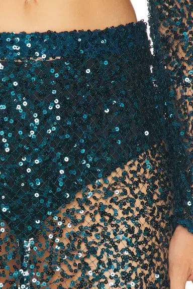 LaPointe Net Paillette Maxi Skirt | Thumbnail 6 LaPointe Net Paillette Maxi Skirt | Thumbnail 6