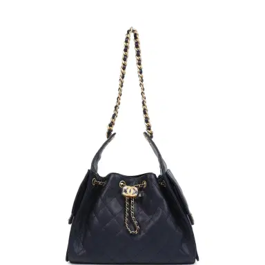 Chanel Chanel Small 25 Hobo Bag Dark Navy Caviar Antique Gold Hardware | Thumbnail 1 Chanel Chanel Small 25 Hobo Bag Dark Navy Caviar Antique Gold Hardware | Thumbnail 1