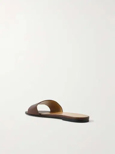 The Row Signum Leather Slides | Thumbnail 3 The Row Signum Leather Slides | Thumbnail 3