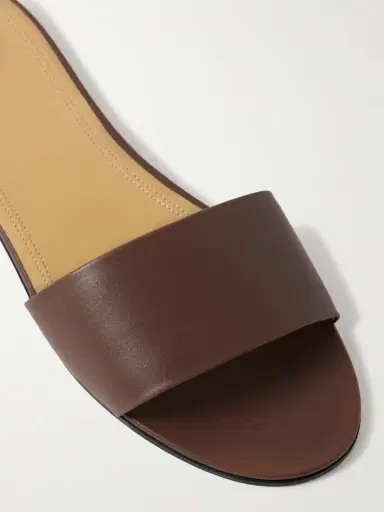 The Row Signum Leather Slides | Thumbnail 4 The Row Signum Leather Slides | Thumbnail 4