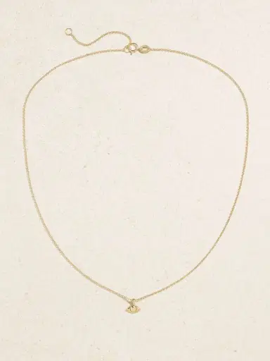 STONE AND STRAND Mini Evil Eye 14-karat Gold Diamond Necklace | Thumbnail 4 STONE AND STRAND Mini Evil Eye 14-karat Gold Diamond Necklace | Thumbnail 4