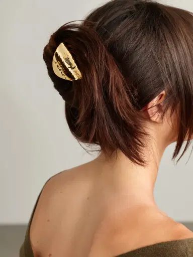 Saint Laurent Cassandre Gold-tone Hair Clip | Thumbnail 2 Saint Laurent Cassandre Gold-tone Hair Clip | Thumbnail 2