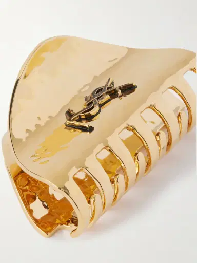 Saint Laurent Cassandre Gold-tone Hair Clip | Thumbnail 3 Saint Laurent Cassandre Gold-tone Hair Clip | Thumbnail 3