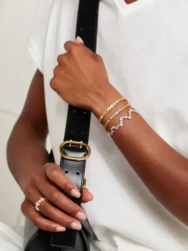 KOLOURS JEWELRY Hexagon 18-karat White Gold Diamond Bracelet | Thumbnail 4 KOLOURS JEWELRY Hexagon 18-karat White Gold Diamond Bracelet | Thumbnail 4