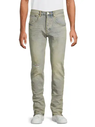 Purple Brand Men's Venice Sunbleached Skinny Jeans - Light Indigo | Thumbnail 3 Purple Brand Men's Venice Sunbleached Skinny Jeans - Light Indigo | Thumbnail 3