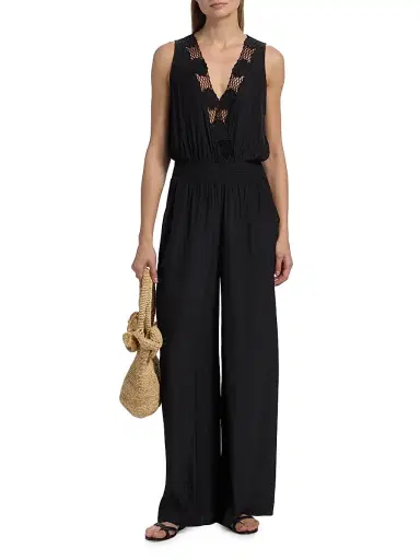 Ramy Brook Women's Nayeli Lace-Trimmed Jumpsuit | Thumbnail 3 Ramy Brook Women's Nayeli Lace-Trimmed Jumpsuit | Thumbnail 3