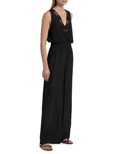 Ramy Brook Women's Nayeli Lace-Trimmed Jumpsuit | Thumbnail 4 Ramy Brook Women's Nayeli Lace-Trimmed Jumpsuit | Thumbnail 4