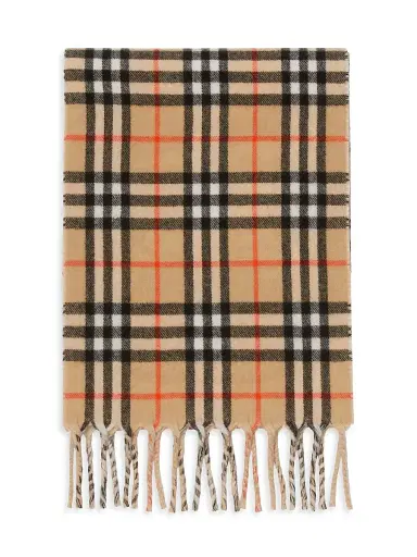 Burberry Women's Reversible Cashmere Scarf - Sand | Thumbnail 2 Burberry Women's Reversible Cashmere Scarf - Sand | Thumbnail 2