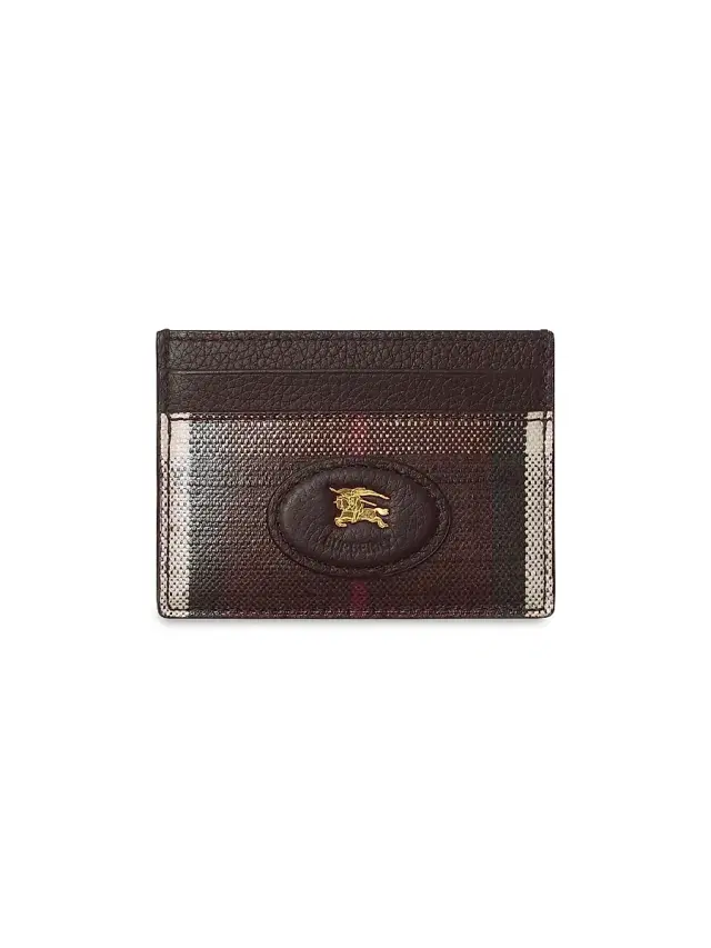Women's Highlands Check Card Case - Mahogany Women's Highlands Check Card Case - Mahogany