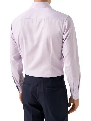 Eton Men's Contemporary-Fit Textured Solid Elevated Shirt | Thumbnail 4 Eton Men's Contemporary-Fit Textured Solid Elevated Shirt | Thumbnail 4