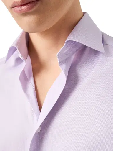 Eton Men's Contemporary-Fit Textured Solid Elevated Shirt | Thumbnail 5 Eton Men's Contemporary-Fit Textured Solid Elevated Shirt | Thumbnail 5