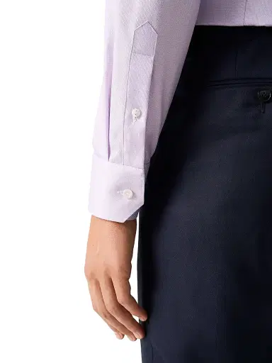 Eton Men's Contemporary-Fit Textured Solid Elevated Shirt | Thumbnail 6 Eton Men's Contemporary-Fit Textured Solid Elevated Shirt | Thumbnail 6
