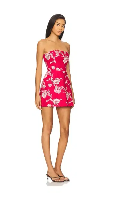 Amanda Uprichard x REVOLVE Strapless Bethany Skort Romper | Thumbnail 2 Amanda Uprichard x REVOLVE Strapless Bethany Skort Romper | Thumbnail 2