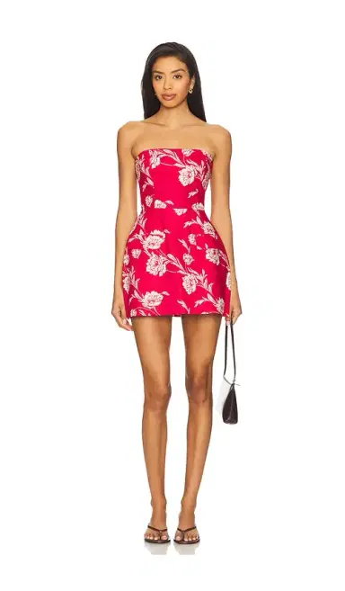 Amanda Uprichard x REVOLVE Strapless Bethany Skort Romper | Thumbnail 1 Amanda Uprichard x REVOLVE Strapless Bethany Skort Romper | Thumbnail 1