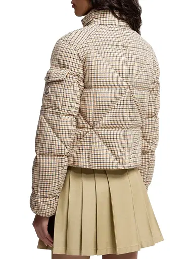 Moncler Women's Keros Puffer Jacket in Wool Blend - Beige | Thumbnail 3 Moncler Women's Keros Puffer Jacket in Wool Blend - Beige | Thumbnail 3