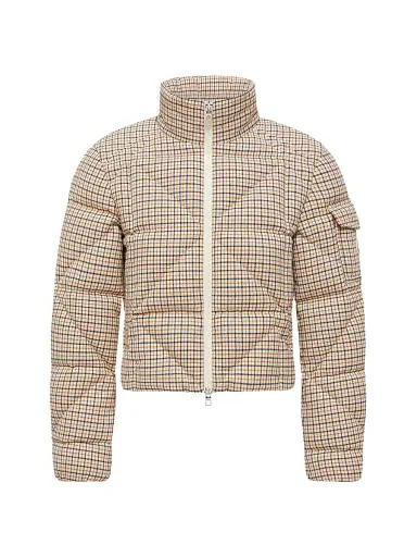 Moncler Women's Keros Puffer Jacket in Wool Blend - Beige | Thumbnail 1 Moncler Women's Keros Puffer Jacket in Wool Blend - Beige | Thumbnail 1