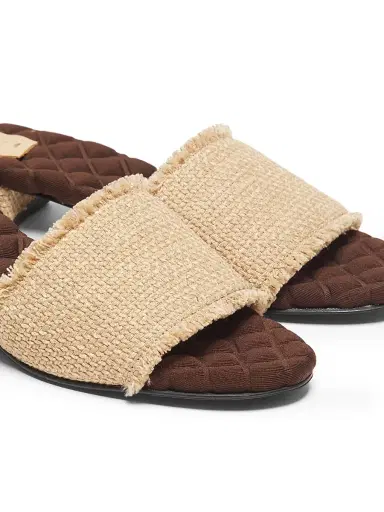 AERA Women's Giorgia 25MM Vegan Raffia Sandals - Raffia | Thumbnail 2 AERA Women's Giorgia 25MM Vegan Raffia Sandals - Raffia | Thumbnail 2