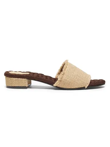 AERA Women's Giorgia 25MM Vegan Raffia Sandals - Raffia | Thumbnail 1 AERA Women's Giorgia 25MM Vegan Raffia Sandals - Raffia | Thumbnail 1