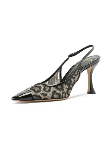 Alexandre Birman Women's Olivia 85MM Printed Slingback Pumps - Golden Black | Thumbnail 6 Alexandre Birman Women's Olivia 85MM Printed Slingback Pumps - Golden Black | Thumbnail 6