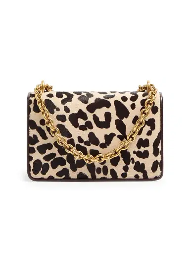 Valentino Garavani Women's Vain Shoulder Bag in Pony Effect Calfskin - Natural Brown | Thumbnail 4 Valentino Garavani Women's Vain Shoulder Bag in Pony Effect Calfskin - Natural Brown | Thumbnail 4