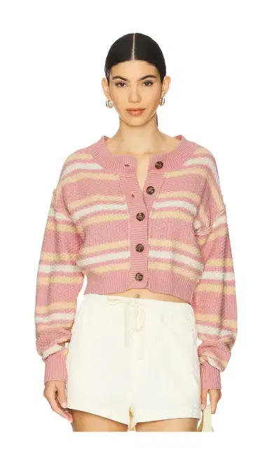 Free People Lila Stripe Cardi | Thumbnail 1 Free People Lila Stripe Cardi | Thumbnail 1