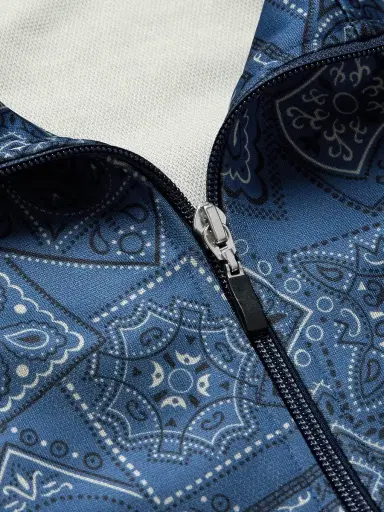 KAPITAL Cookie Bandana-Print Striped Shell Track Jacket - Men | Thumbnail 5 KAPITAL Cookie Bandana-Print Striped Shell Track Jacket - Men | Thumbnail 5