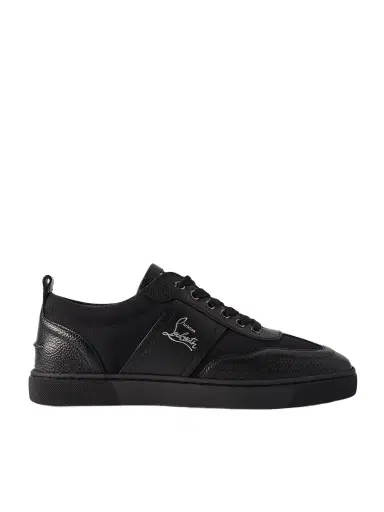 Christian Louboutin Retero Full-Grain Leather-Trimmed Canvas Sneakers - Men | Thumbnail 1 Christian Louboutin Retero Full-Grain Leather-Trimmed Canvas Sneakers - Men | Thumbnail 1