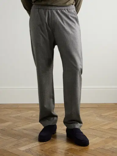 Barena Straight-Leg Virgin Wool Drawstring Trousers - Men | Thumbnail 4 Barena Straight-Leg Virgin Wool Drawstring Trousers - Men | Thumbnail 4