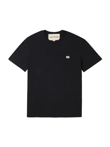 Valentino Garavani Logo-Appliquéd Cotton-Jersey T-Shirt - Men | Thumbnail 1 Valentino Garavani Logo-Appliquéd Cotton-Jersey T-Shirt - Men | Thumbnail 1