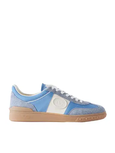 Valentino Garavani Upvillage Leather and Suede-Trimmed Twill Sneakers - Men | Thumbnail 1 Valentino Garavani Upvillage Leather and Suede-Trimmed Twill Sneakers - Men | Thumbnail 1