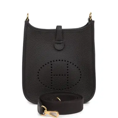 HERMÈS Hermes Evelyne TPM Prunoir Clemence Gold Hardware | Thumbnail 1 HERMÈS Hermes Evelyne TPM Prunoir Clemence Gold Hardware | Thumbnail 1