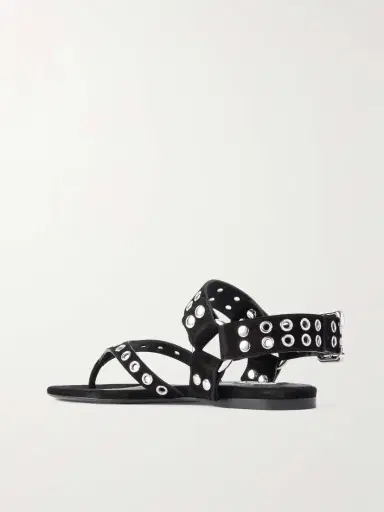 Alaïa Embellished Suede Sandals | Thumbnail 3 Alaïa Embellished Suede Sandals | Thumbnail 3
