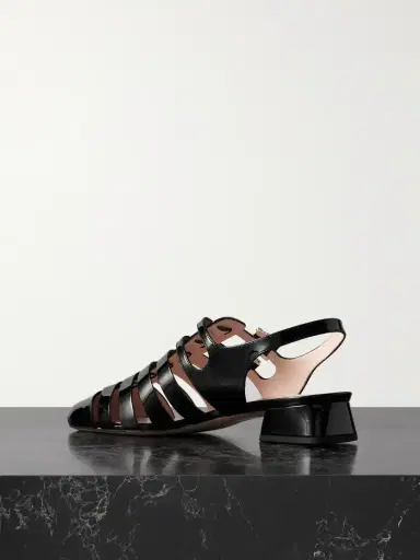 Roger Vivier Mini Très Vivier 25 Crystal-embellished Patent-leather Sandals | Thumbnail 3 Roger Vivier Mini Très Vivier 25 Crystal-embellished Patent-leather Sandals | Thumbnail 3
