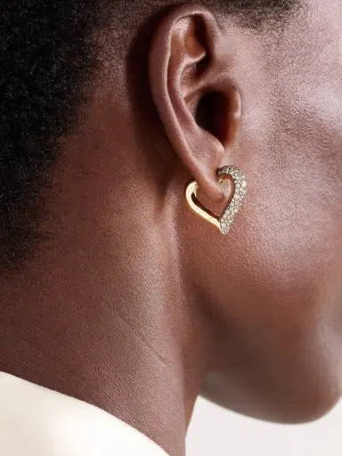 Lucy Delius Chubby Love Rhodium-plated Diamond Earrings | Thumbnail 2 Lucy Delius Chubby Love Rhodium-plated Diamond Earrings | Thumbnail 2