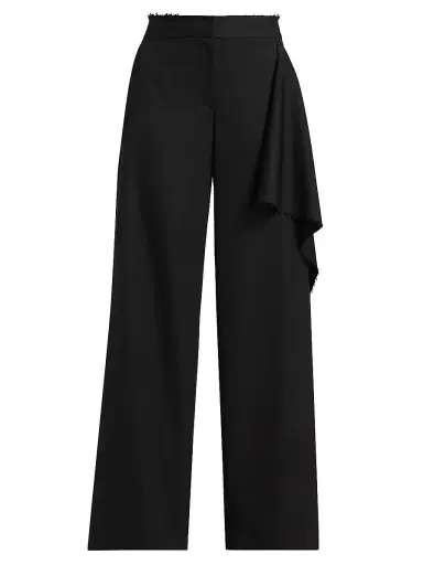 Jason Wu Collection Women's Draped Wool-Silk Straight-Leg Pants | Thumbnail 1 Jason Wu Collection Women's Draped Wool-Silk Straight-Leg Pants | Thumbnail 1